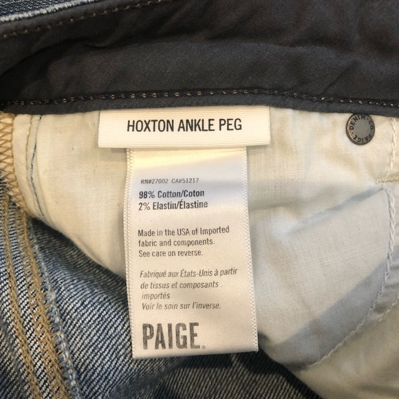 Paige Hoxton Ankle Peg Skinny Distressed Jeans - Picture 5 of 6